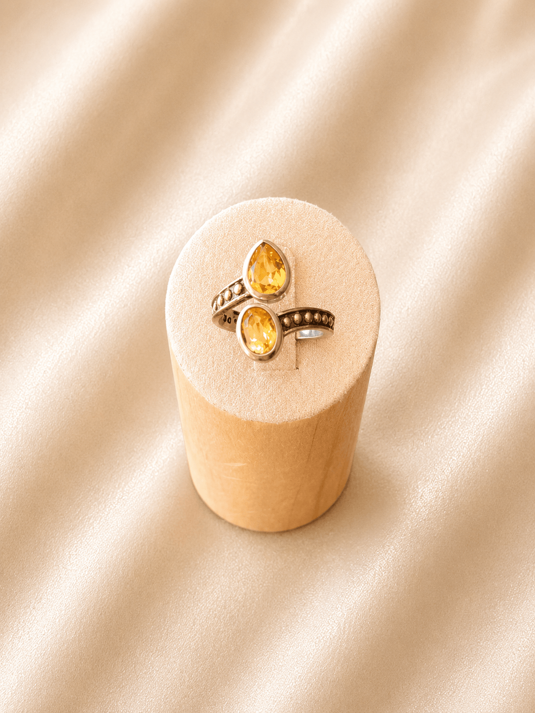 Bague en argent citrine · Taille 58 · DGC