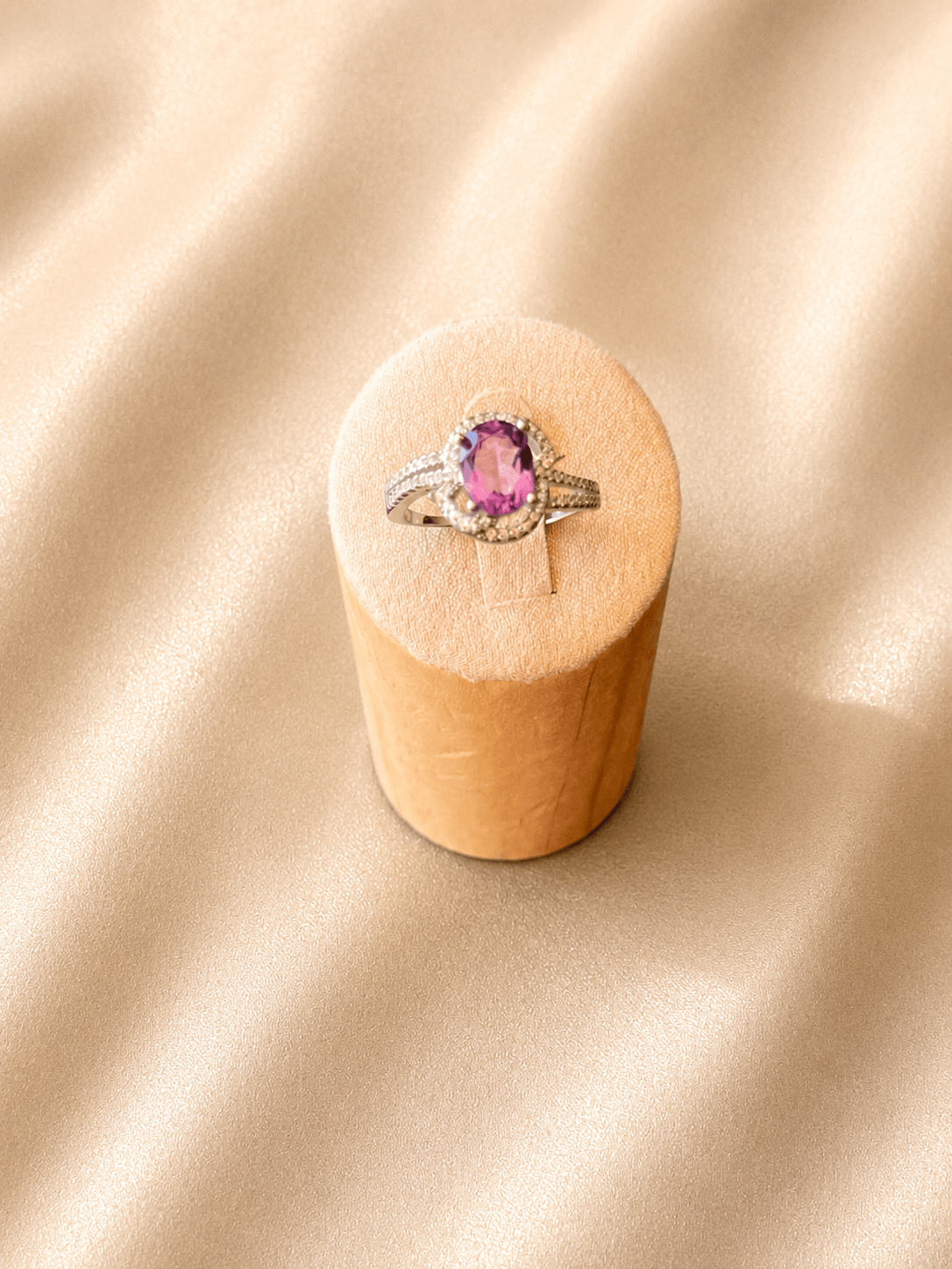 Bague en argent améthyste · Réglable · DGC