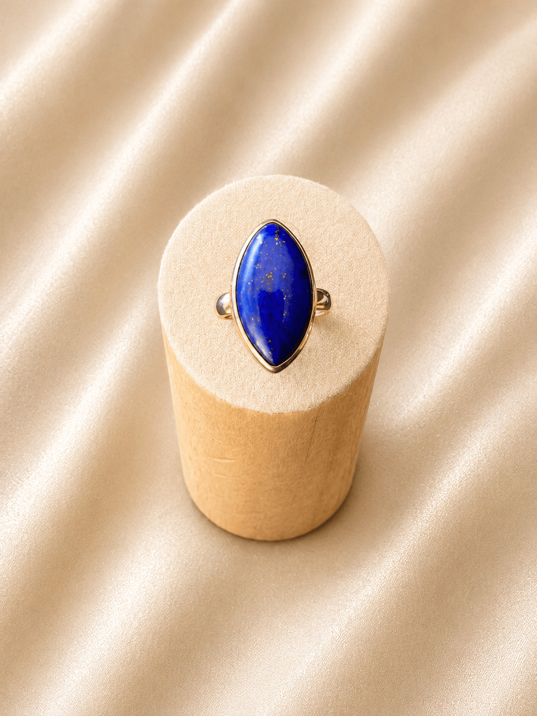 Bague en argent lapis-lazuli · Taille 52 · DGC