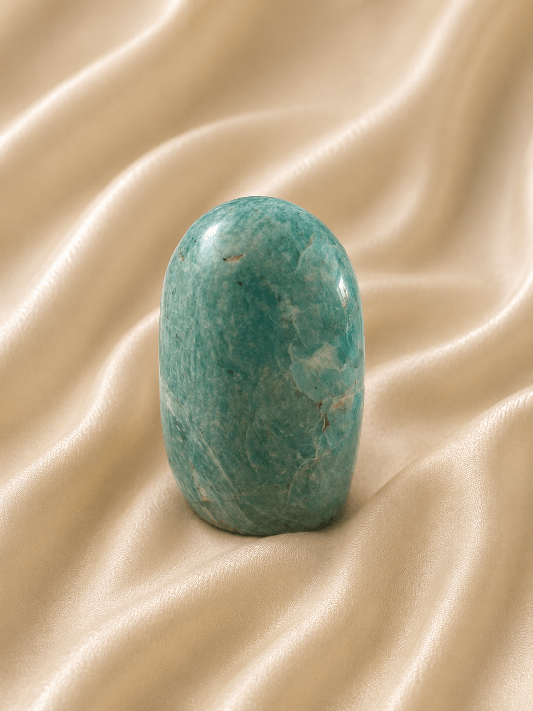 Pierre polie amazonite