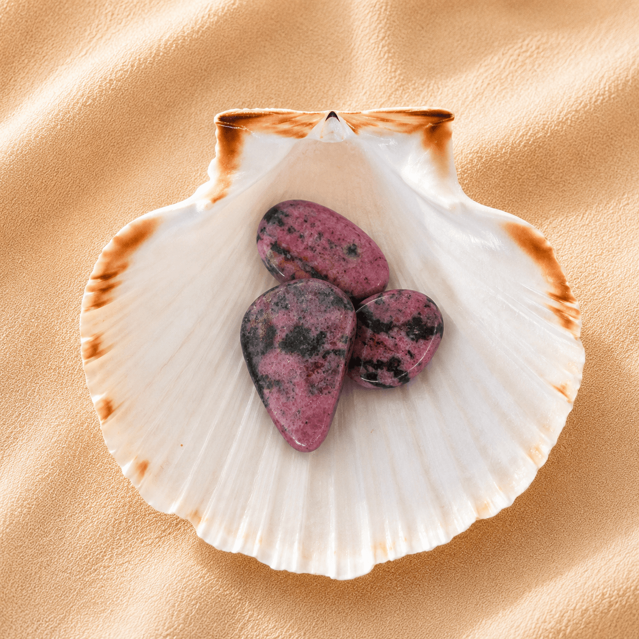 pierre plate rhodonite naturelle