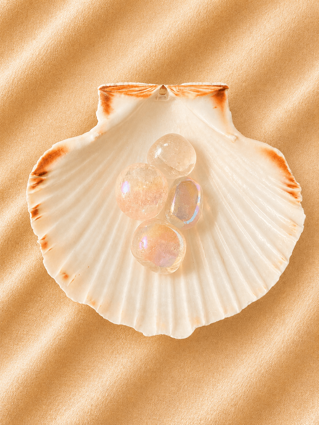 Pierre roulée en quartz rose aura · DGC